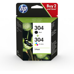 CONFEZIONE HP 304 CARTUCCIA COMBO 2-PACK NERO E COLORE