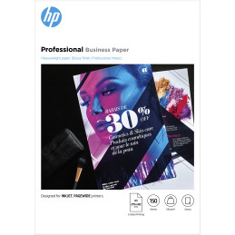 Confezione da 50 fogli carta professionale lucida HP per getto d'inchiostro A3