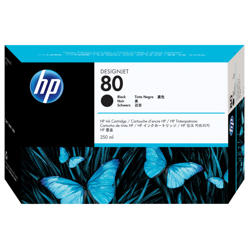 ** END ** ** END ** end* CARTUCCIA A GETTO D'INK HP N.80 NERO 350ML