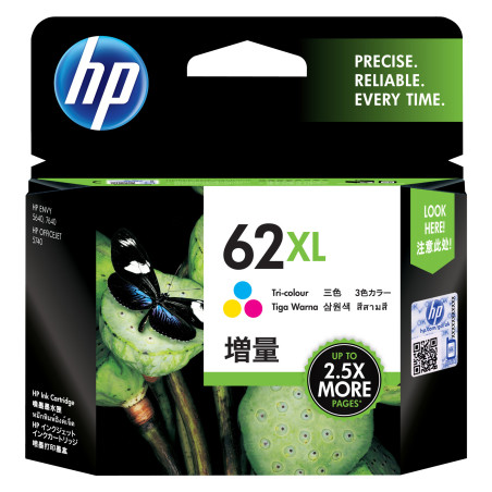 CARTUCCIA A GETTO D'INK HP N. 62XL TRI-COLOR