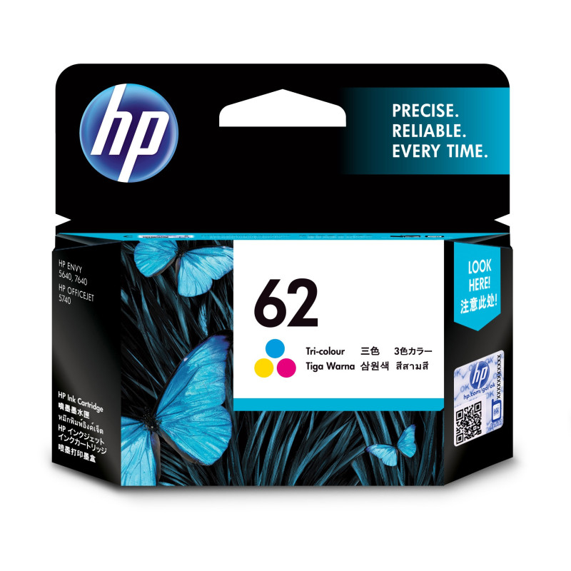 CARTUCCIA A GETTO D'INK HP N. 62 TRI-COLOR