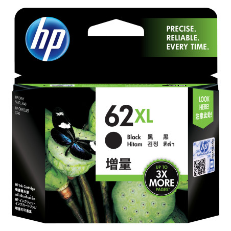 CARTUCCIA A GETTO D'INK HP N. 62XL NERO