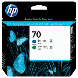 TESTINA DI STAMPA HP 70 AZZURRO E VERDE