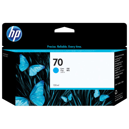 CARTUCCIA D'INK HP 70 CIANO CON INK HP VIVERA