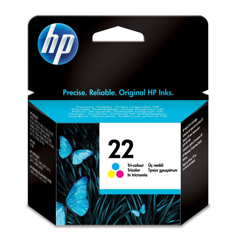 CARTUCCIA A GETTO D'INK HP 22 TRICROMIA