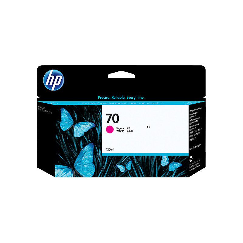 CARTUCCIA D'INK HP 70 MAGENTA CON INK HP VIVERA