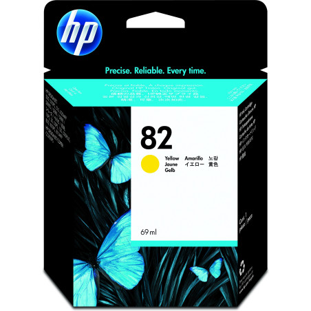 CARTUCCIA A GETTO D'INK HP N.82 GIALLO 69ML