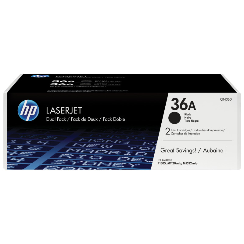 2 CARTUCCE DI STAMPA HP LASERJET NR. 36