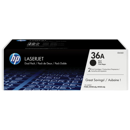 2 CARTUCCE DI STAMPA HP LASERJET NR. 36