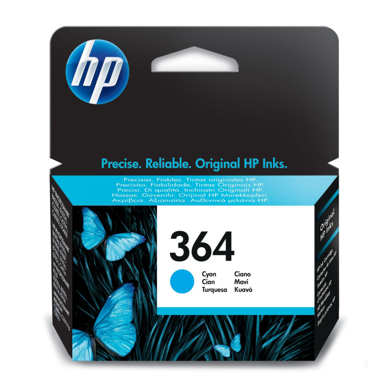 CARTUCCIA A GETTO D'INK HP N.364 CIANO