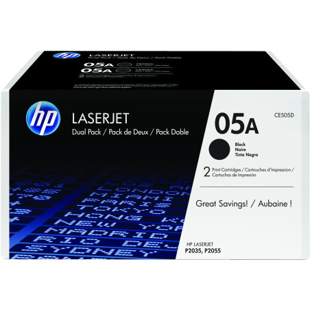 DI 2 CARTUCCE DI STAMPA   LASERJET   NR. 05A