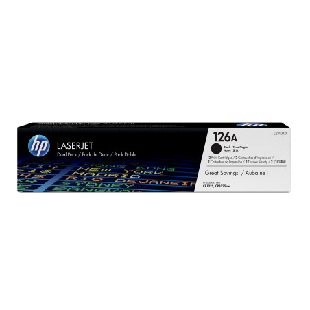 ** END ** ** END ** end* DUAL PACK BLACKHP 126A (CE310A) LASERJET TONER CARTRIDGE