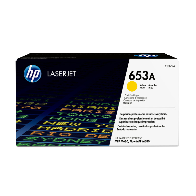 HP 653A TONER CARTRIDGE GIALLO LASER JET