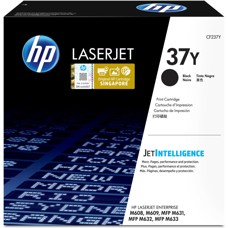 TONER NERO HP 37Y LASERJET ENTERPRISE SERIE M631-M632-M633-M609-M608