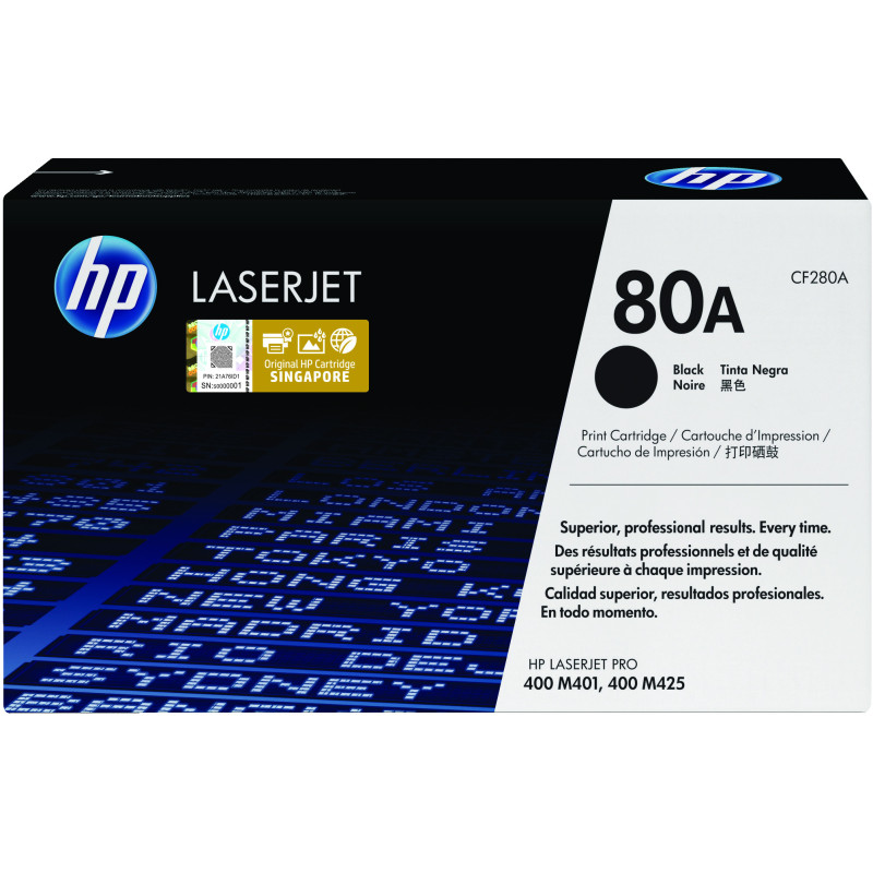 80A BLACK LASERJET TONER