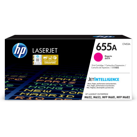 TONER MAGENTA HP 655A COLOR LASERJET ENTERPRISE SERIE M652-M653-M681-M683