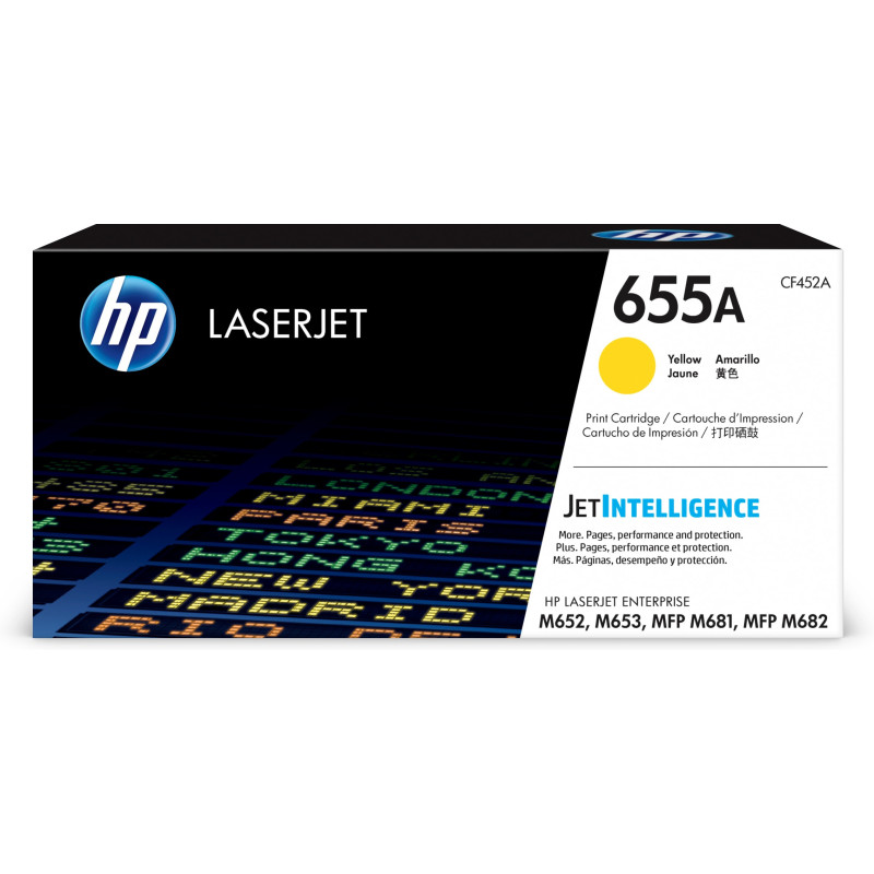 TONER GIALLO HP 655A COLOR LASERJET ENTERPRISE SERIE M652-M653-M681-M683