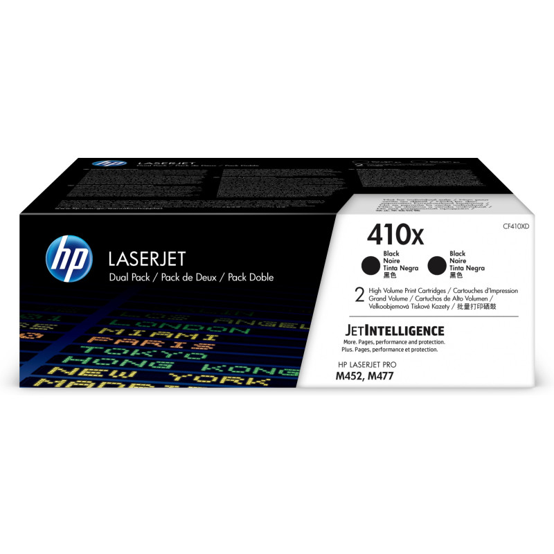 KIT 2 CARTUCCE TONER NERO ALTA CAPACITA'  410X