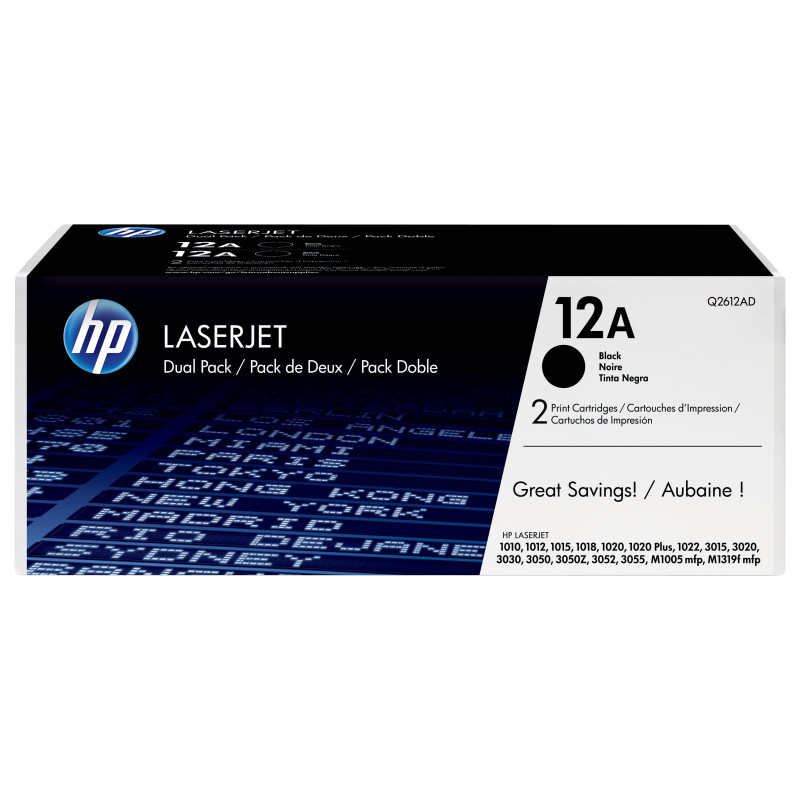 2 TONER  LASERJET NR. 12A