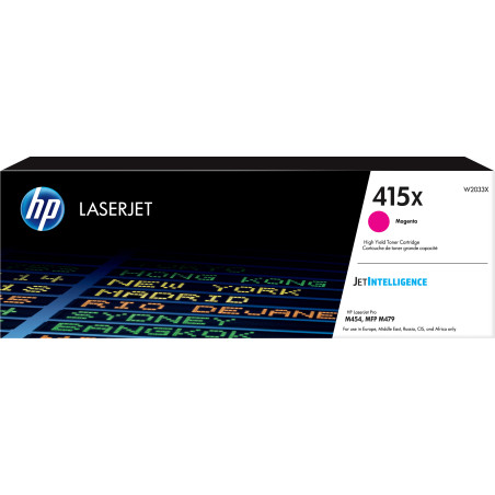 Cartuccia toner Magenta 415X per HP Color LaserJet Pro M 454 Series  Pro M 454 d