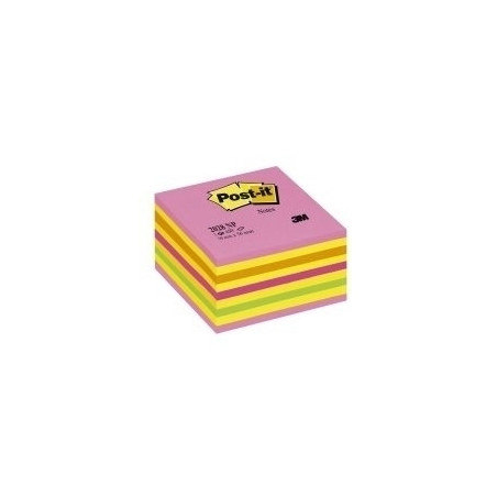 BLOC. CUBO 450foglietti Post-it® 76x76mm 2028-NB NEON BLU VERDE