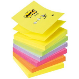 BLOC. Post-it® Super Sticky Z-Notes 76x76mm 100fg R330-NR NEON