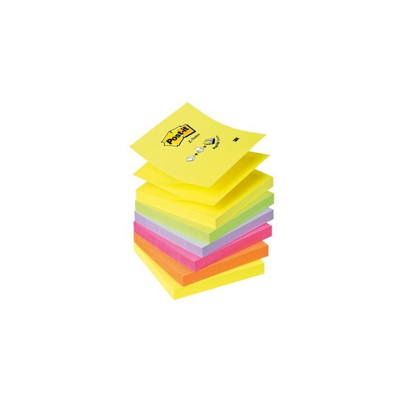 BLOC. Post-it® Super Sticky Z-Notes 76x76mm 100fg R330-NR NEON