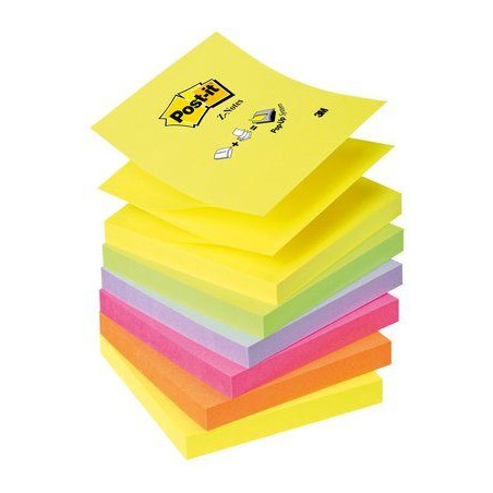 BLOC. Post-it® Super Sticky Z-Notes 76x76mm 100fg R330-NR NEON